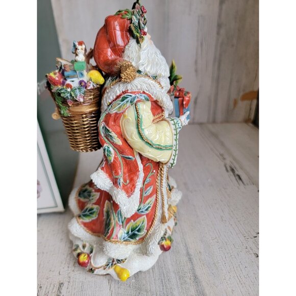 Fitz Floyd music box Enchanted holiday santa claus xmas - Picture 4 of 6